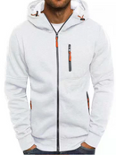 JAQUETA DE MOLETOM MASCULINA COM CAPUZ