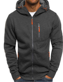 JAQUETA DE MOLETOM MASCULINA COM CAPUZ