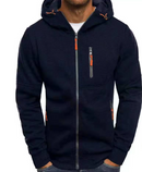 JAQUETA DE MOLETOM MASCULINA COM CAPUZ