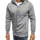 JAQUETA DE MOLETOM MASCULINA COM CAPUZ