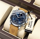 RELOGIO MASCULINO LUXO MARCA POEDAGAR COM ILUMINAÇÃO, PULSEIRA DE COURO