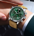 RELOGIO MASCULINO LUXO MARCA POEDAGAR COM ILUMINAÇÃO, PULSEIRA DE COURO