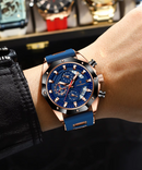 RELOGIO MASCULINO LUXO MARCA POEDAGAR COM ILUMINAÇÃO PULSEIRA DE SILICONE