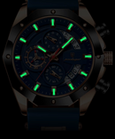 RELOGIO MASCULINO LUXO MARCA POEDAGAR COM ILUMINAÇÃO PULSEIRA DE SILICONE