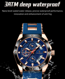 RELOGIO MASCULINO LUXO MARCA POEDAGAR COM ILUMINAÇÃO PULSEIRA DE SILICONE