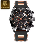 RELOGIO MASCULINO LUXO MARCA POEDAGAR COM ILUMINAÇÃO PULSEIRA DE SILICONE