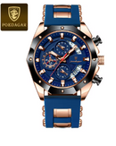 RELOGIO MASCULINO LUXO MARCA POEDAGAR COM ILUMINAÇÃO PULSEIRA DE SILICONE