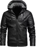 JAQUETA MASCULINA EM COURO PU