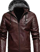 JAQUETA MASCULINA EM COURO PU