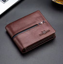 BULLCAPTAIN-CARTEIRA DE COURO GENUÍNO PARA HOMENS