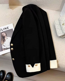 CASACO FEMININO COM DETALHE NAS MANGAS