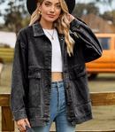 JAQUETA JEANS FEMININA SLIM