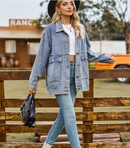 JAQUETA JEANS FEMININA SLIM