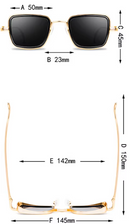 ÓCULOS VINTAGE QUADRADO UNISSEX