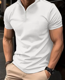 CAMISETA POLO COM ZÍPER