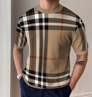 CAMISETA MANGA CURTA DESIGNER LUXO EM ALGODÃO