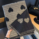CACHECOL/ PASHMINA FEMININO CORAÇÕES LUXO PARA O INVERNO