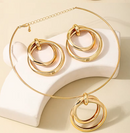 CONJUNTO COLAR E BRINCO