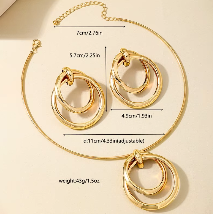 CONJUNTO COLAR E BRINCO